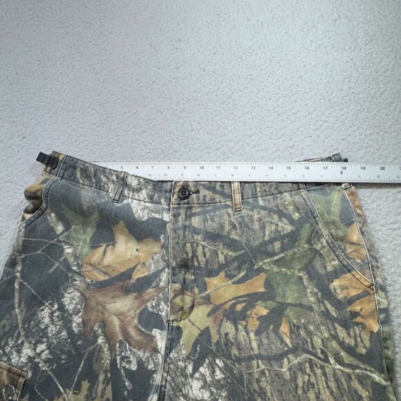 Cabela's Pants Men 36x31 Khakis Camo Mossy Oak Break Up Field Hunt Cargo Pockets - Picture 7 of 15